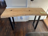 Spalted Maple Live Edge Slab Top Table