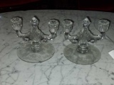 6 Decorative Glass Candleholders