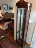 Lighted Glass Front Curio Cabinet