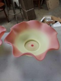 Peach Blow Satin Glass