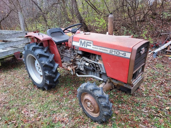 Massey Ferguson 210-4 Tractor w/ Snow Plow Attachment