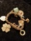 Charm bracelet, marked 14k, approx 40.0dwt