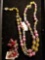 Necklace, pair of earrings, both signed Hobe`