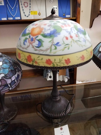 Reverse painted lamp