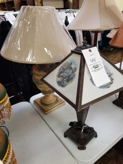 2 Victorian lamps