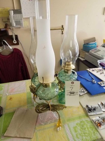 Set of 3 electric oil lamps
