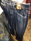 Zenim mid low jeans, bid x 3