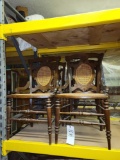 4 cane seat chairs