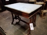 Victorian marble top table