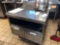 Delfield stainless steel cabinet with work station
