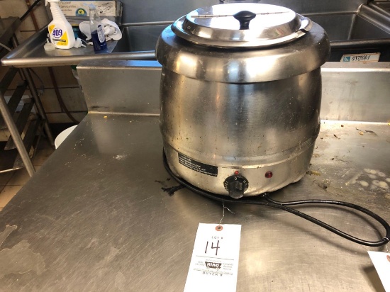 Winco stainless steel soup warmer