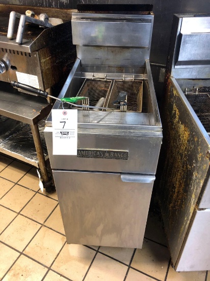 American range gas fryer.