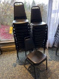 (20) Black Vinyl Banquet Chairs