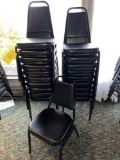 (20) Black Vinyl Banquet Chairs