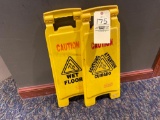 (2) Caution Wet Floor Signs