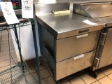 Delfield stainless steel cabinet with 2 drawers