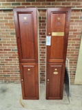 2 Storage Cabinets ,1 storage cabinet without doors and mirror
