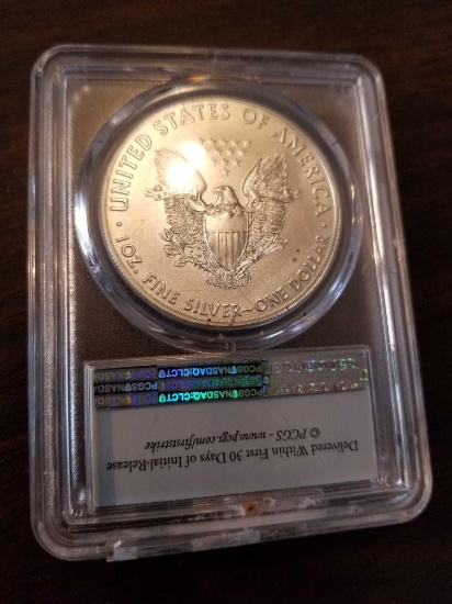 2020 Silver Eagle dollar, MS70