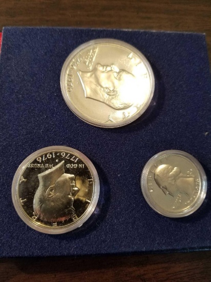 Bicentennial silver proof set