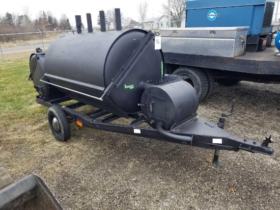 Custom built smoker on trailer