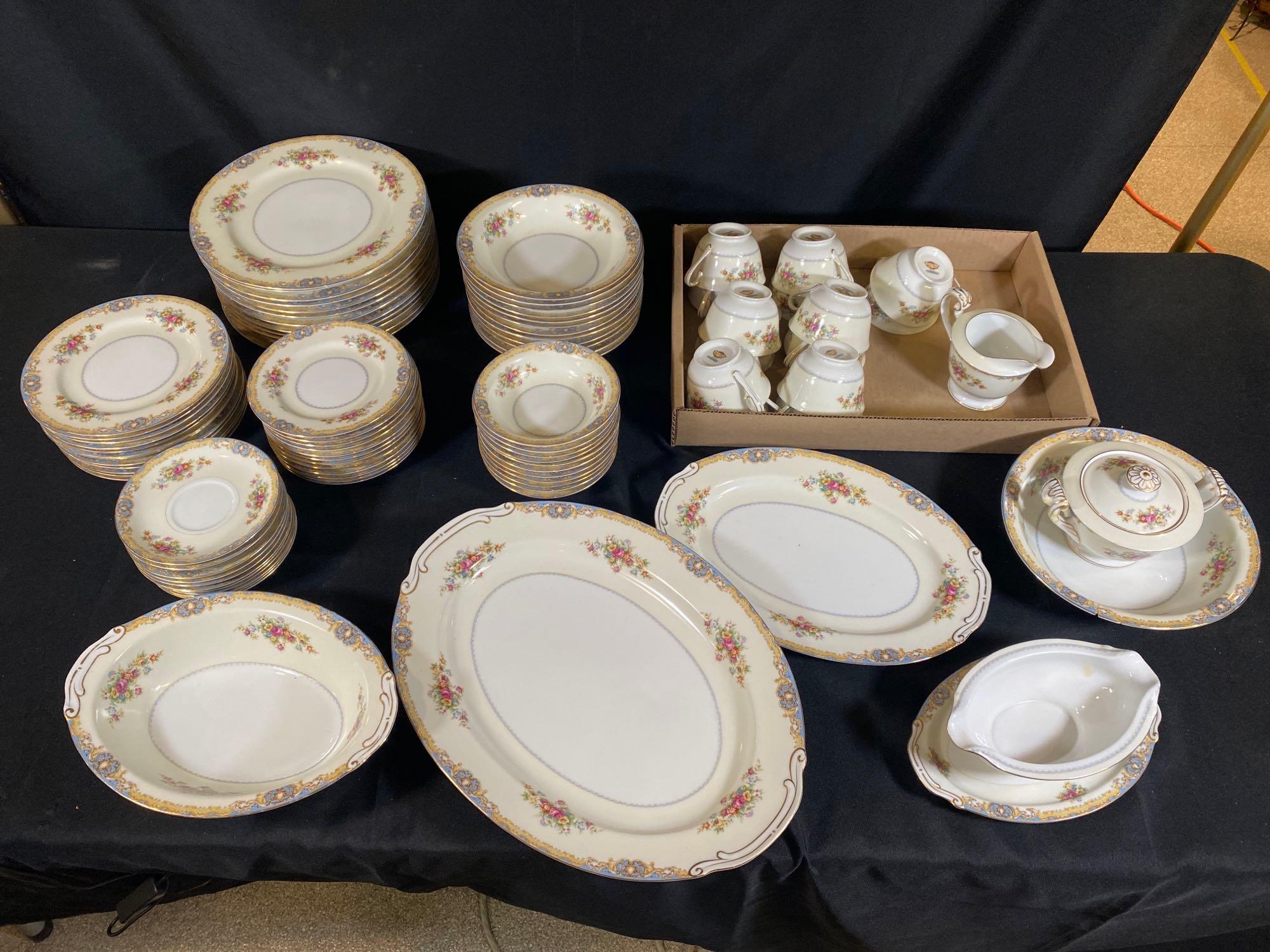 Jyoto China Blue Traditional Japan dish set | Proxibid