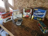 die-cast trucks and cars