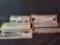 HO Amtrak Walther passenger car and Amtrak model kits, some customized
