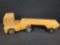 Adirondack wood childs toy truck and flat trailer
