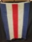 Vintage patriotic red white and blue flag
