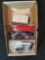 Box of HO model truck and vehicle parts