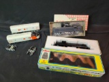 HO undecorated RS3 and parts. NH engine and tender parts