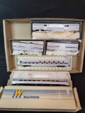 HO Amtrak Coach and freight cars, 1 model kit