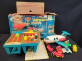 Rare 996 Fisher Price Play Family Airport
