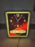 Dialite Briggs and Stranton light up clock, works