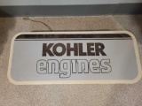 Everbrite Kohler Engines plastic light up sign, no bulb