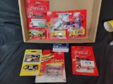 1/87th scale Coca Cola, Nascar and Johnny lighting cars