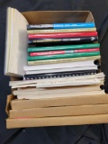 Large box of Western Maryland books and photo albums