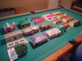 Assorted O Scale Vintage Plasticville Town