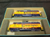 Athearn 4353 and 4257 Chessie system HO locomotives