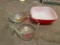 Pyrex bowl- measuring cups