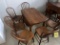 drop leaf dinette with 6 chairs