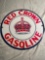 12 in. Red Crown Gasoline sign