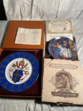 (2) certified authentic collectible plates