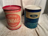 (2) Ford and Kendall Cans