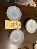 (10) American Sweetheart depression glass saucers