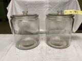 Pair of Old Country Store Jars