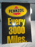 33x 24 double sided Pennzoil sign