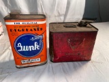 (2) antique cans
