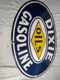 24x17 Dixie Gasoline sign