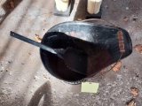 vintage metal ash bucket
